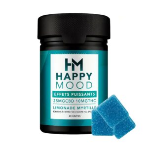 Happy Mood – Limonade Myrtille – CBD 25 mg & THC 10 mg x20