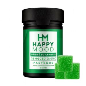 HAPPY MOOD Pastèque - CBD 25 mg & THC 2 mg x20
