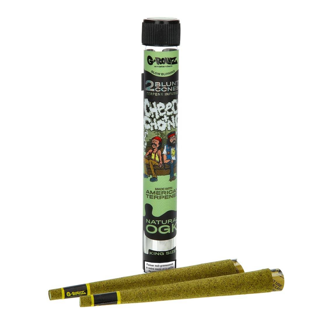 Blunts chanvre Natural OGK x2 – G-Rollz Terpene Infused – Cheech & Chong Edition