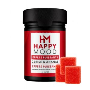 Gummies CBD & THC 5 mg – Cerise Ananas – HAPPY MOOD USA
