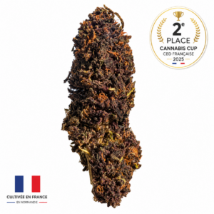 Legendary Platinum OG, fleur CBD française cultivée en Normandie, 2ᵉ place Cannabis Cup CBD Française 2025