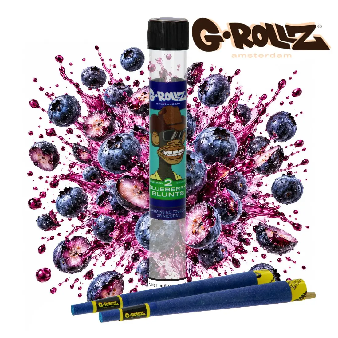 blunts G-Rollz Army of Apes Blueberry par 2 – Image 2